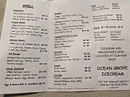 Ocean View Fish Chips Shop menu