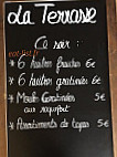 La Terrasse menu