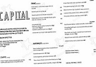 Capital Antipasti-pizze-vino menu
