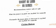 La Taverne Saint Leger menu