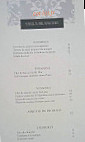 Villablanche menu