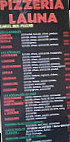 Pizza Launa menu