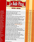 La Belle Pizza menu