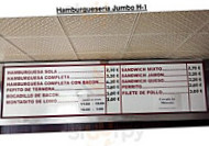 Hamburgueseria Jumbo H-1 menu