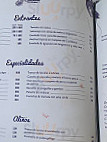 Cambados menu