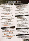 Ludington Pub menu