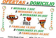 Vadepizza menu