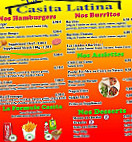 La Casita Latina menu