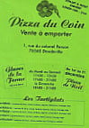 Pizza Du Coin menu