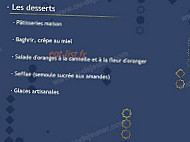 Le Tagine menu