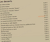 Cuisine D'antan menu