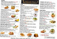 Royal Thai menu