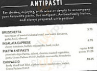 Vapiano Bankside menu