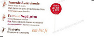 Les Marmites Volantes menu