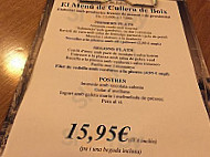 Cullera De Boix menu