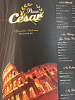 Pizza César menu