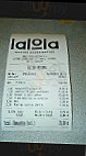 Lalola menu