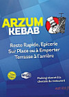 Arzu'm Kebab menu