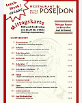 Restaurant Poseidon menu