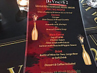 Da Vinci’s 2 menu