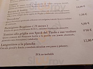 Ponte Vecchio menu