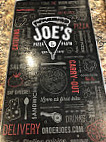 Joe's Pizza menu