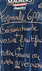 Brasserie du Stade menu