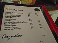 Los Naranjos Cafe menu