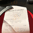 Meson Cestanos menu