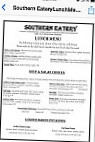 Southern Eatery menu