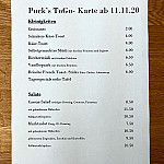 Café Puck menu