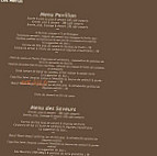 Le Pavillon menu