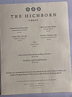 The Hichborn menu