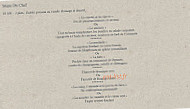 La Charpiniere menu