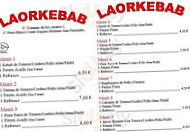 Laorkebab menu