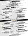 The Profile Tavern menu