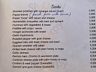 Bliss Cafe El Medano menu