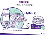 Funky Burger menu