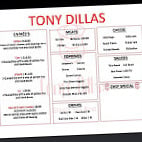 Tonydillas menu