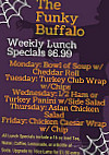 Funky Buffalo menu