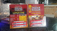 The Indian Sizzler menu