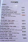 Le Romarin menu