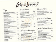 Gloria Bendita menu