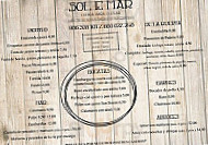 Sol E Mar menu