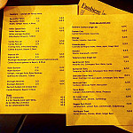 Bar Gelb menu