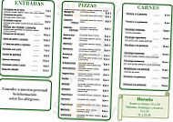 Pizzería Verdi Bianco menu