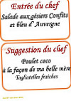 Au Buron menu
