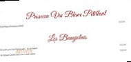 Le Grand Balcon menu