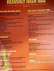 Heavenly Hash Bbq menu