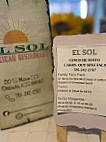 El Sol Mexican Restaurant menu